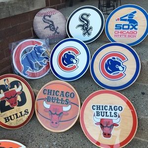 Handmade logos on plywood